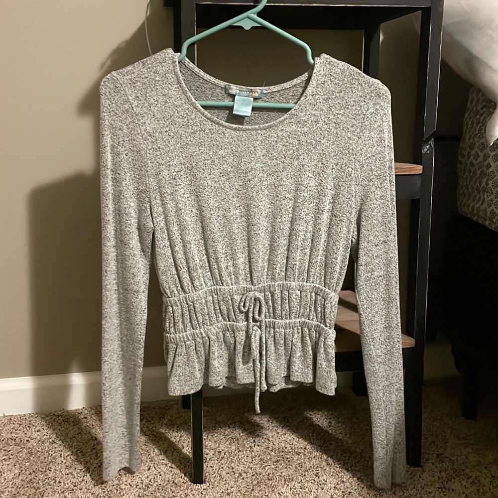 gray dry goods long sleeve top